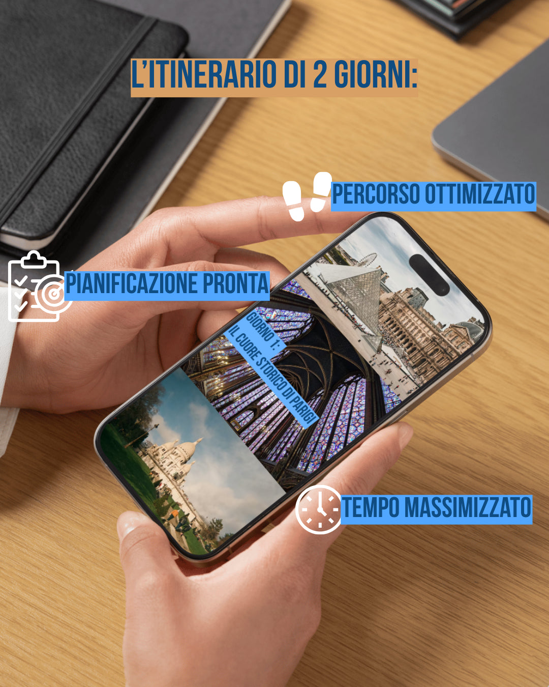 PARIS TRAVEL KIT: Il Pacchetto Completo (Guida + Mappa + Itinerario + check-list)