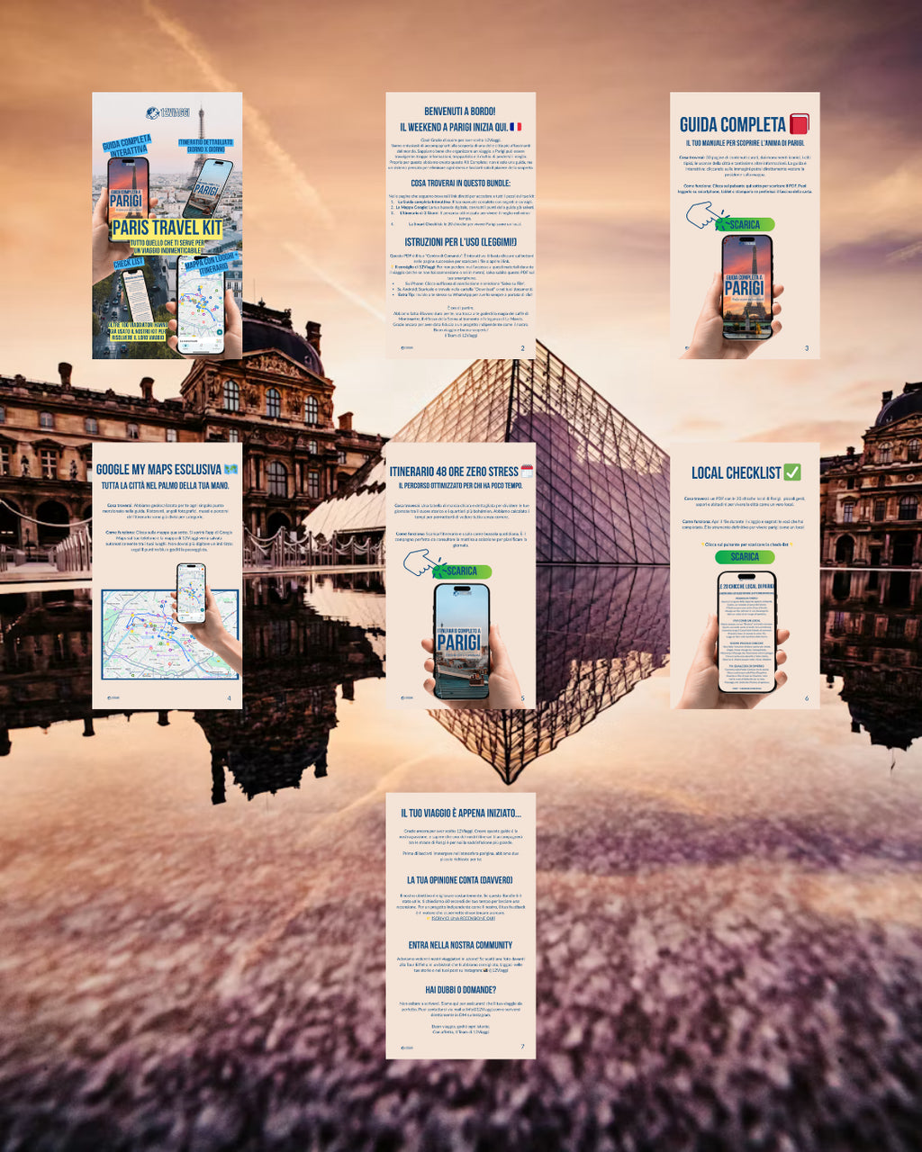 PARIS TRAVEL KIT: Il Pacchetto Completo (Guida + Mappa + Itinerario + check-list)